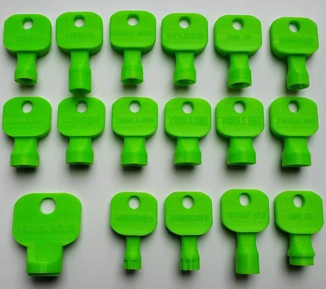 Plastic roof bar Keys