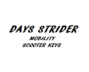 Days Strider Mobility Scooter Keys