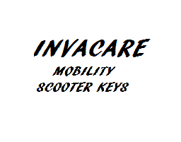 Invacare Mobility Scooter Keys