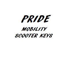 Pride Mobility Scooter Keys