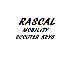 Rascal Mobility Scooter Keys