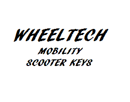 Wheeltech Mobility Scooter Keys